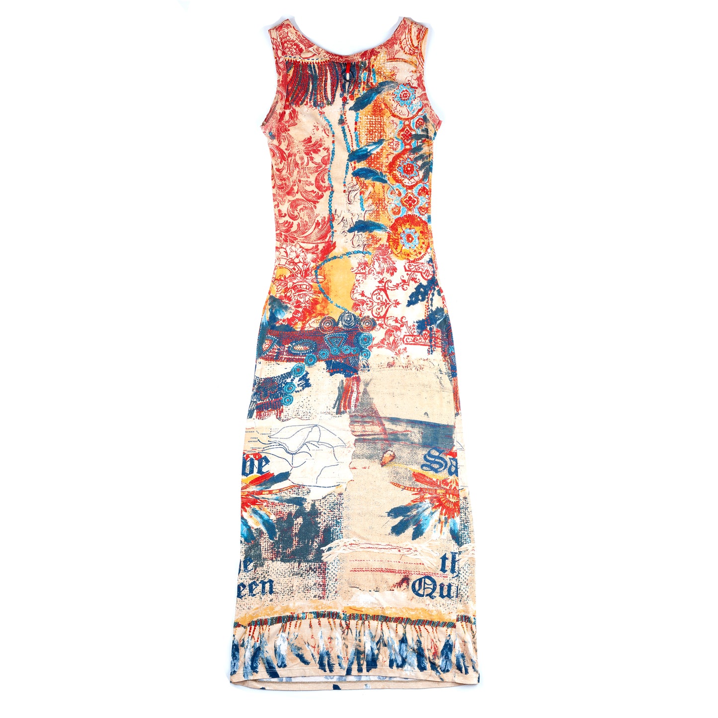 Save The Queen Native American Adjusted Maxi Dress (S)