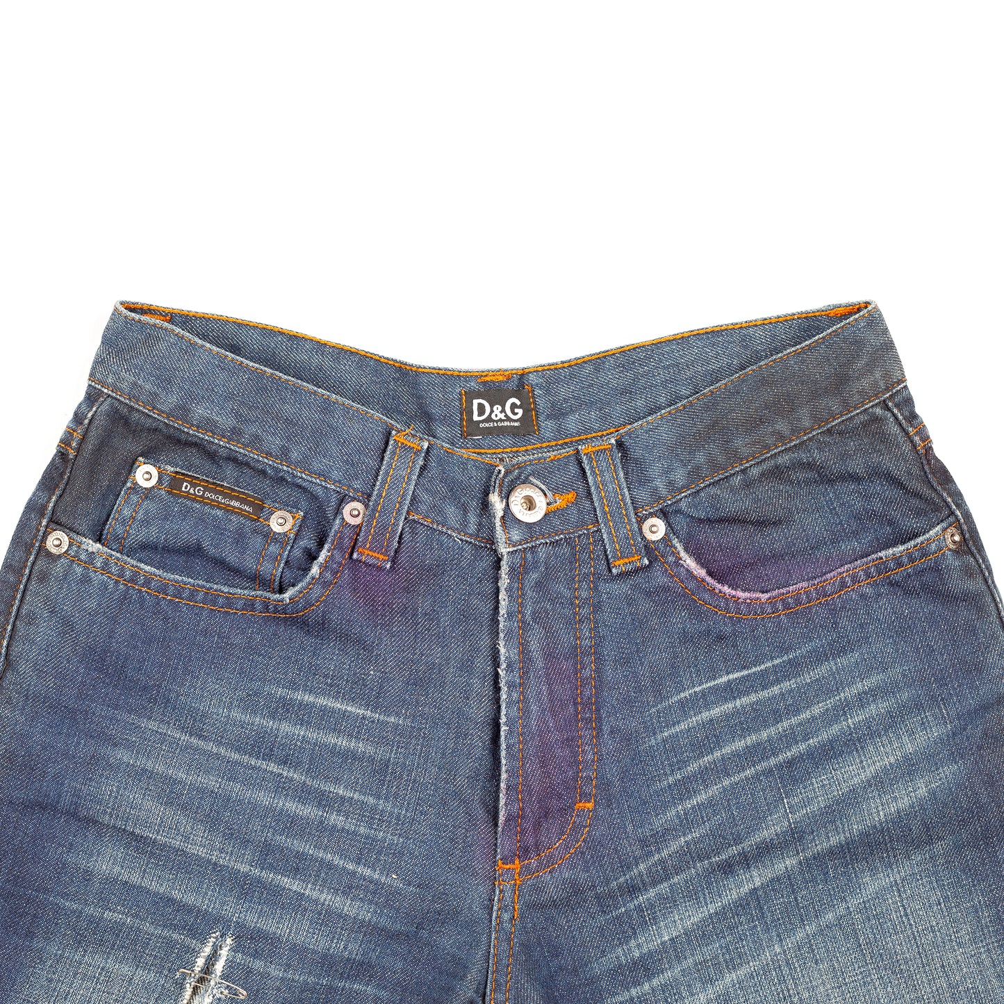 Dolce & Gabbana Spray Paint Vintage Denim Jeans (S)