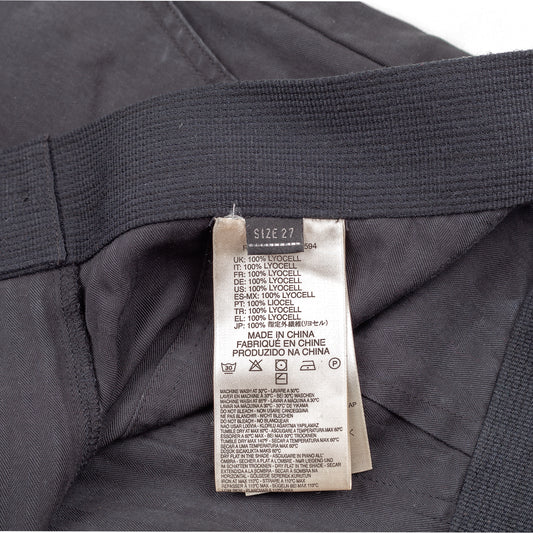 Diesel Pinstripe Capri Bondage Vintage Cargo Loose Black Pants (S)