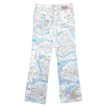 Dolce & Gabbana Vintage New York City Map Pants (M)