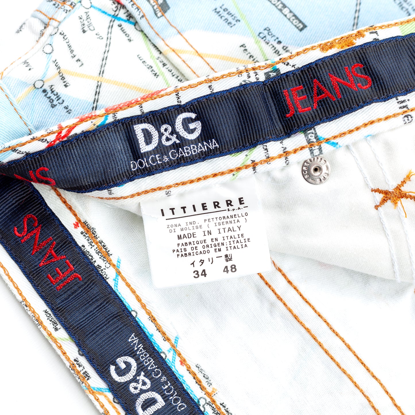 Dolce & Gabbana Vintage New York City Map Pants (M)