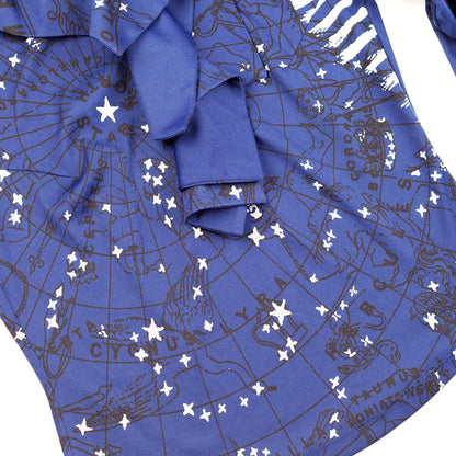 Vivienne Westwood Red Label Constellation / Zodiac Signs Long Sleeve Blue Shirt (M)