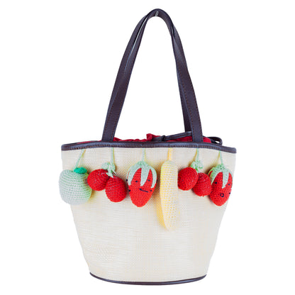 Moschino Jeans Fruit Charms Basket Vintage Bag