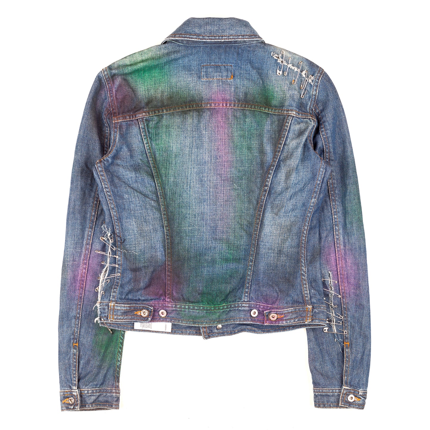 Dolce & Gabbana Spray Paint Vintage Denim Jacket (XS)