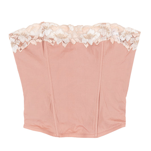 Dolce & Gabbana Vintage Beige Lace Corset Top (S)