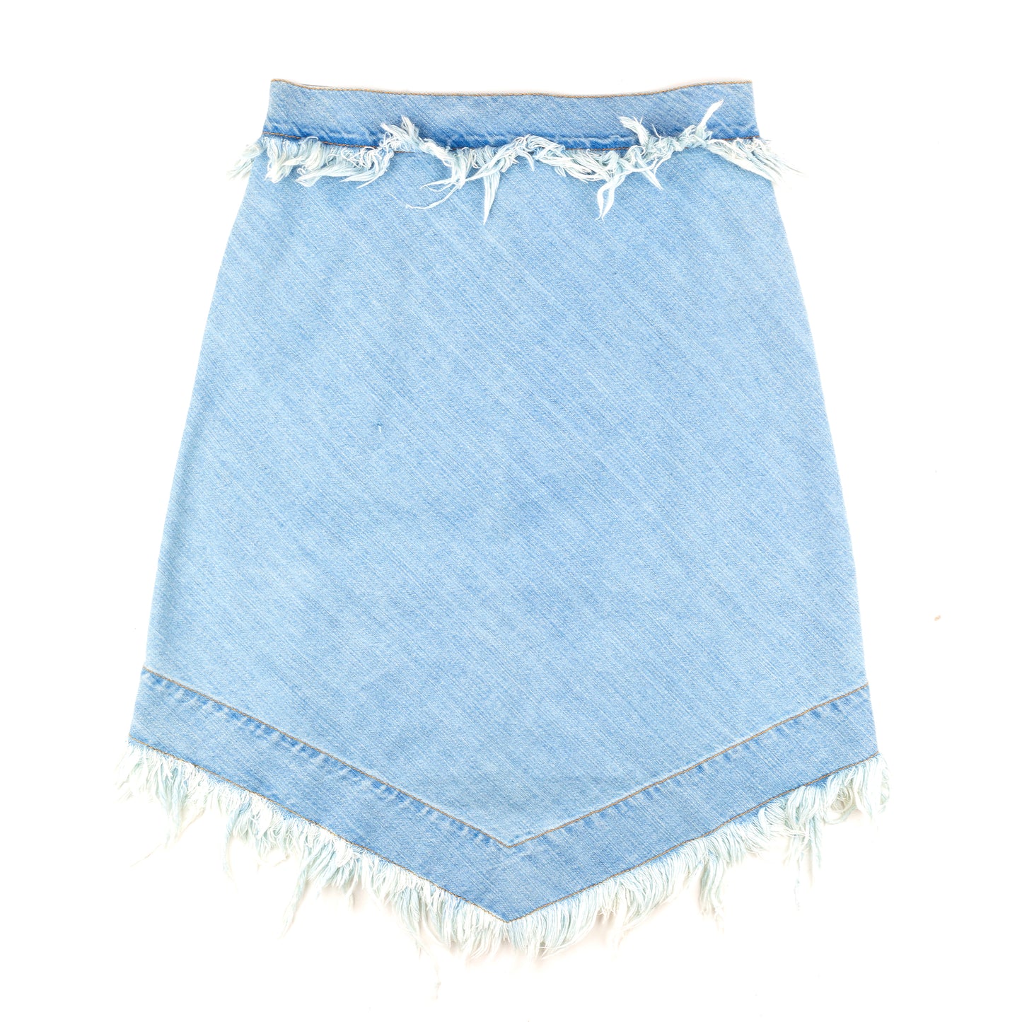 Vivienne Westwood Anglomania Distressed Light Vintage Denim Skirt (S/M)