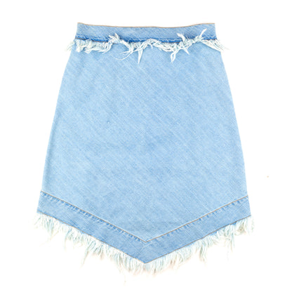 Vivienne Westwood Anglomania Distressed Light Vintage Denim Skirt (S/M)