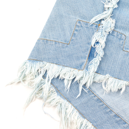 Vivienne Westwood Anglomania Distressed Light Vintage Denim Skirt (S/M)