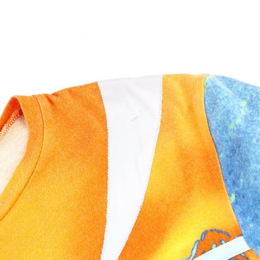 Prada Linea Rossa Thermal Colorful Sport Vintage T-Shirt (S)