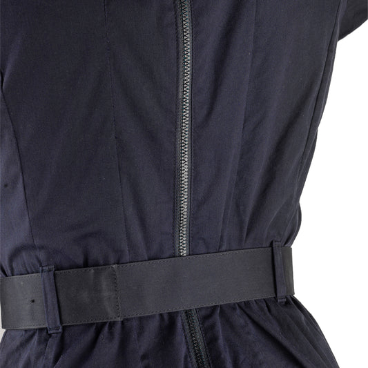 Prada Navy Belted Dress