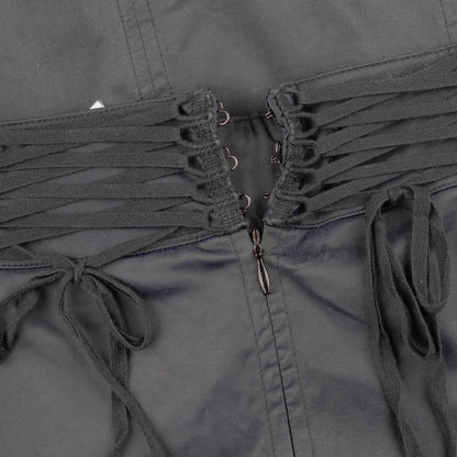 Plein Sud Vintage Corset Black Midi Skirt (XS)