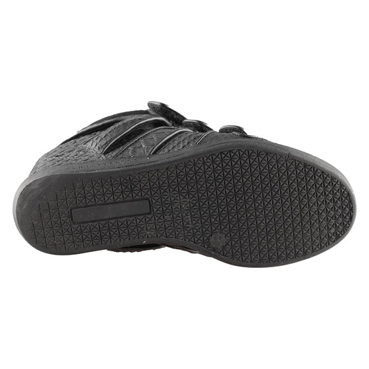 Philipp Plein Vintage Black Croc Wedge Sneakers (36 IT/37 EU)