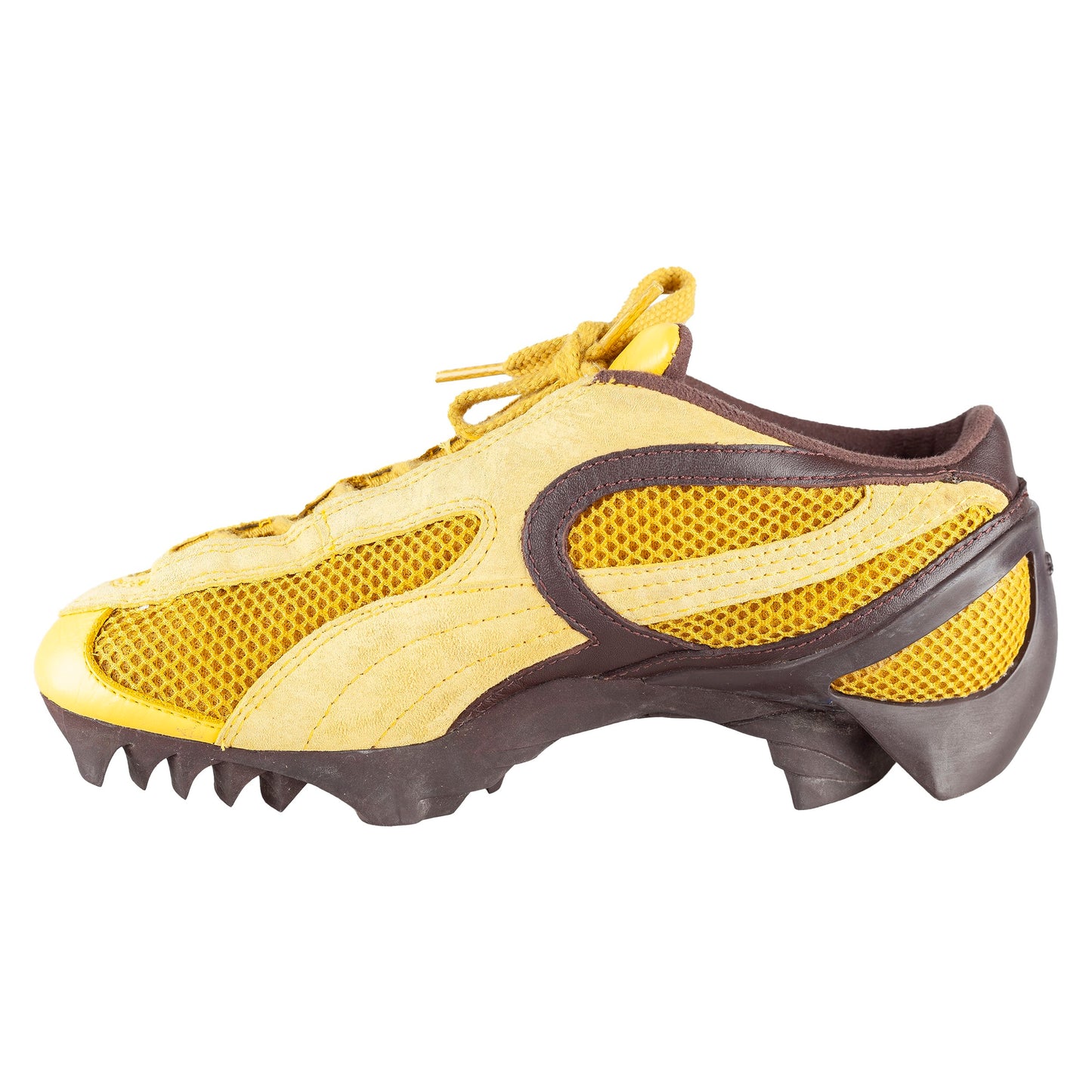 Archive Puma Beisser by Peter Schmidt Yellow/Brown Leather Sneakers