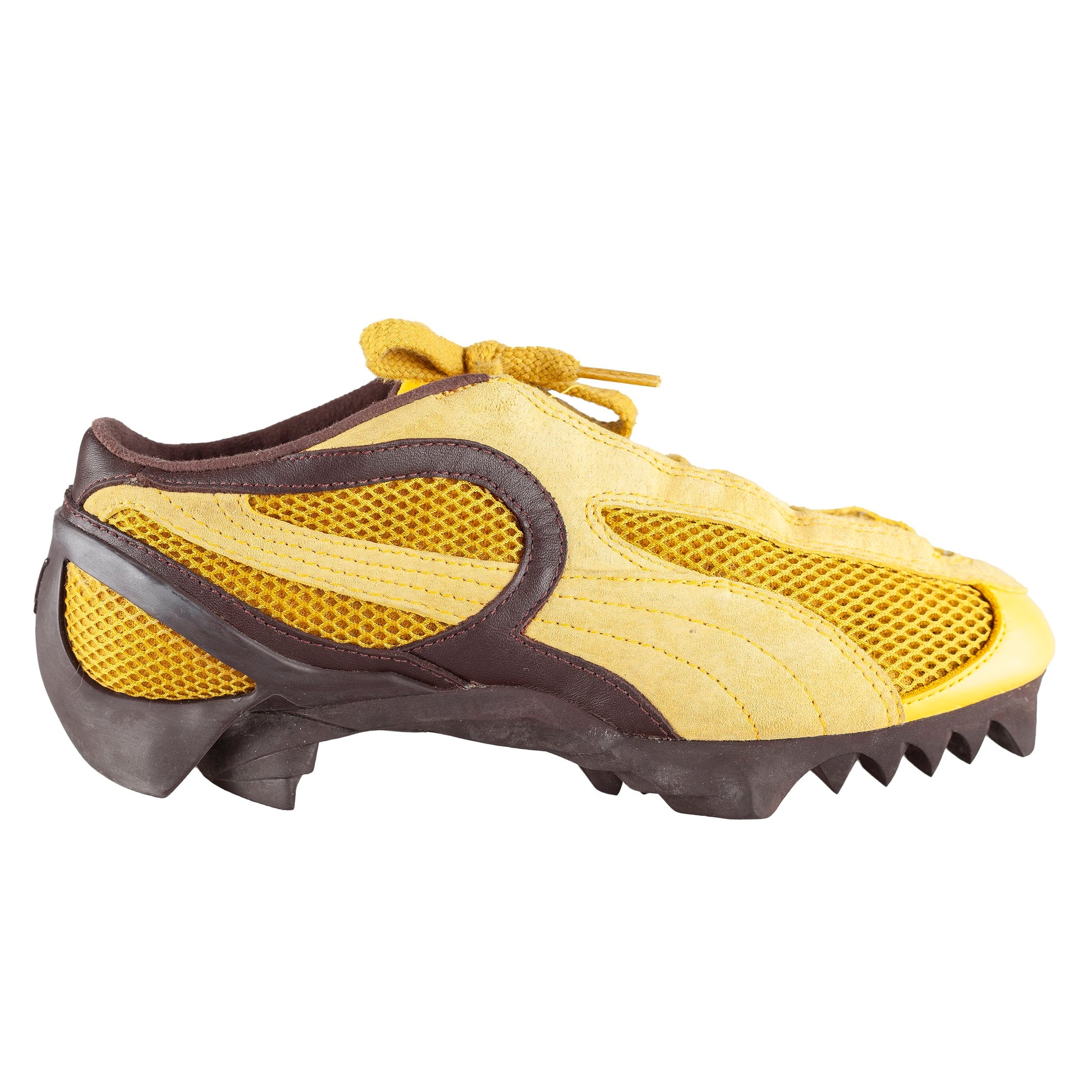 Archive Puma Beisser by Peter Schmidt Yellow/Brown Leather Sneakers