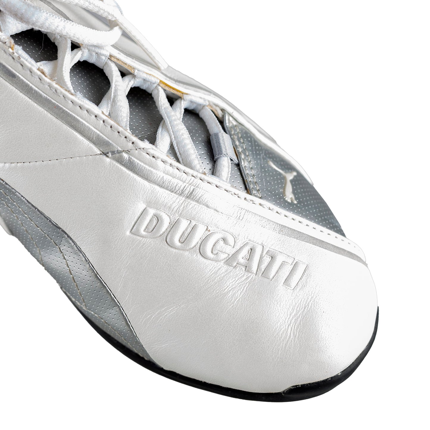 Archive Puma Ducati White/Silver Leather Sneakers