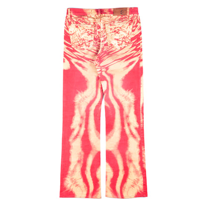 Just Cavalli Vintage Tie Dye Red/Orange Pants (S)