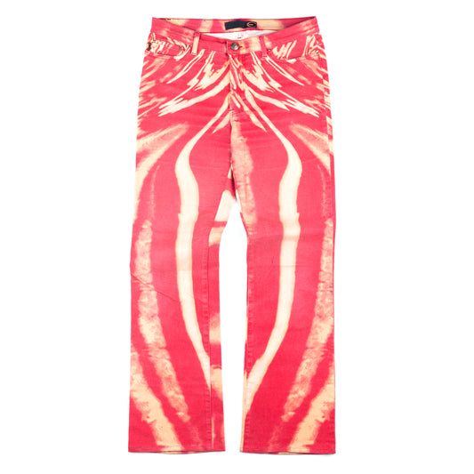 Just Cavalli Vintage Tie Dye Red/Orange Pants (S)