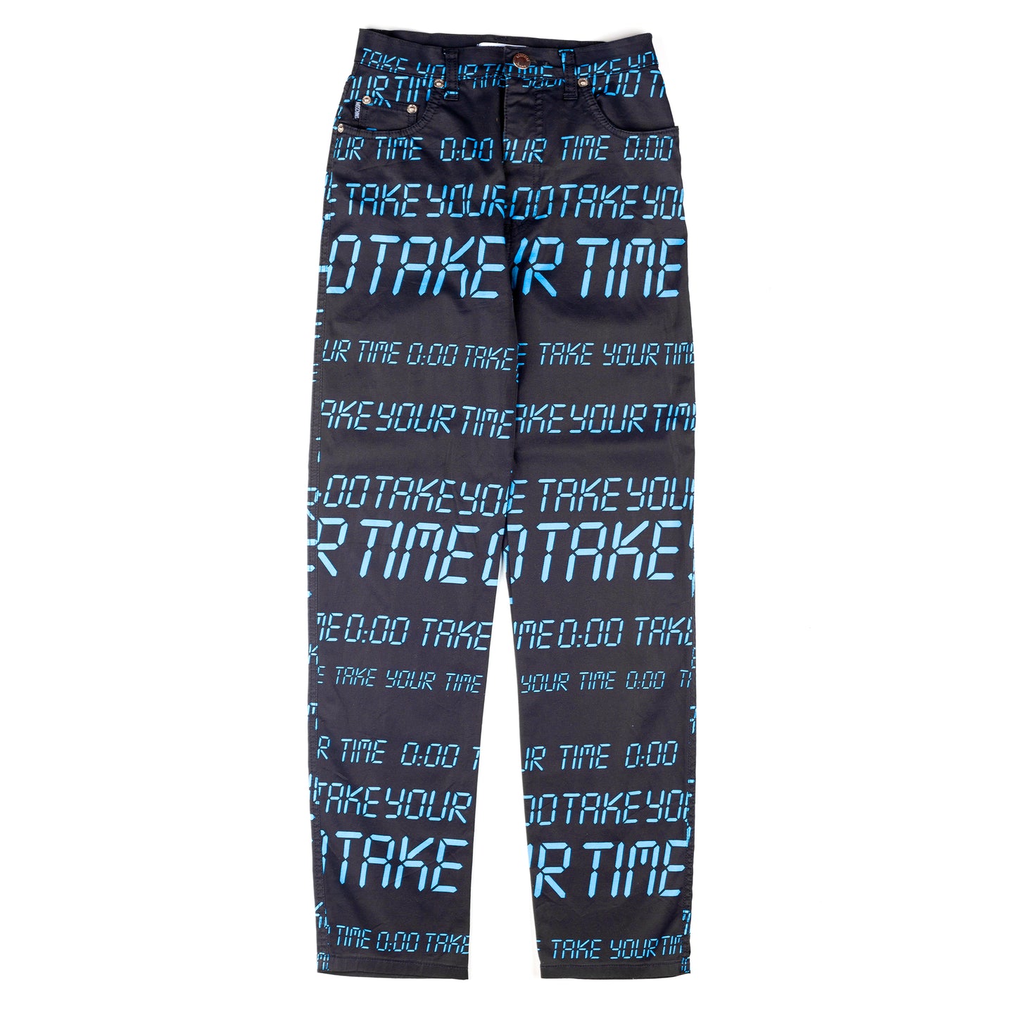 Moschino Jeans Vintage “Take Your Time” High Waisted Pants (S)