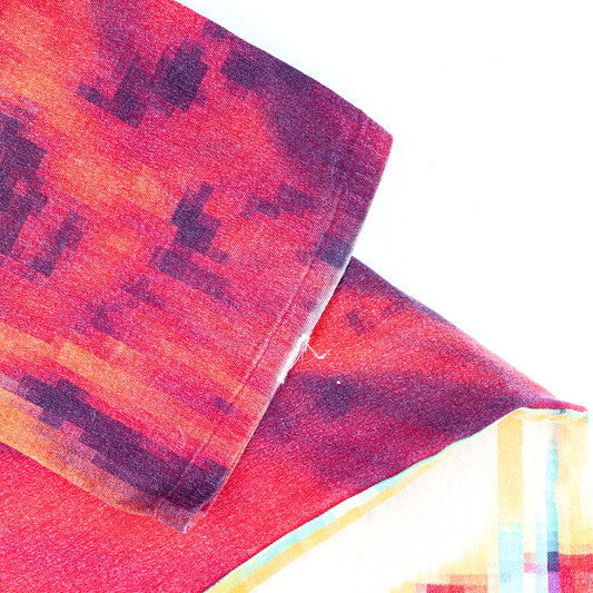 Just Cavalli SS 2001 Multicolor Pixel Face Vintage Pants (M)