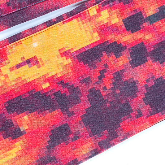 Just Cavalli SS 2001 Multicolor Pixel Face Vintage Pants (M)