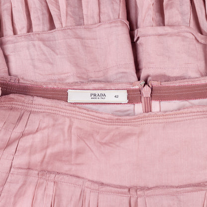 Prada Vintage Pale Pink Set Shirt/Skirt (M)