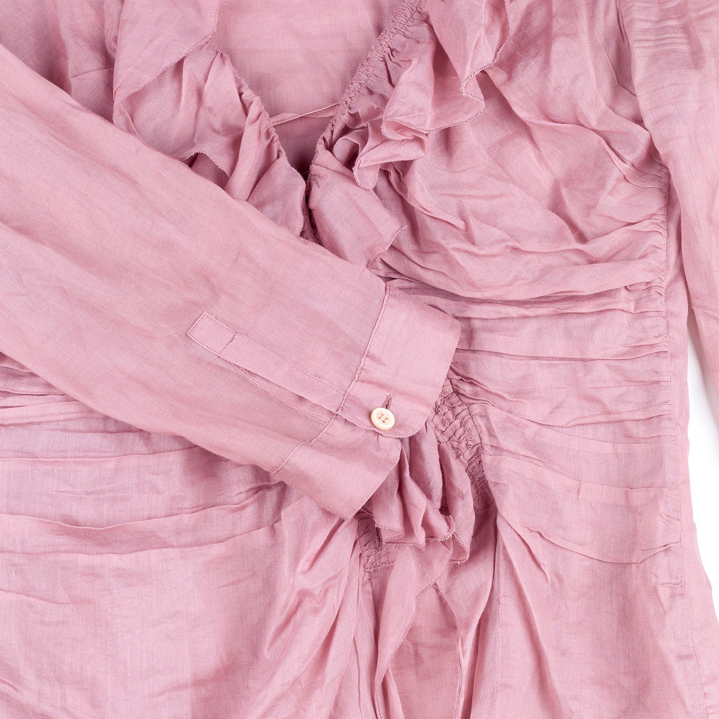 Prada Vintage Pale Pink Set Shirt/Skirt (M)