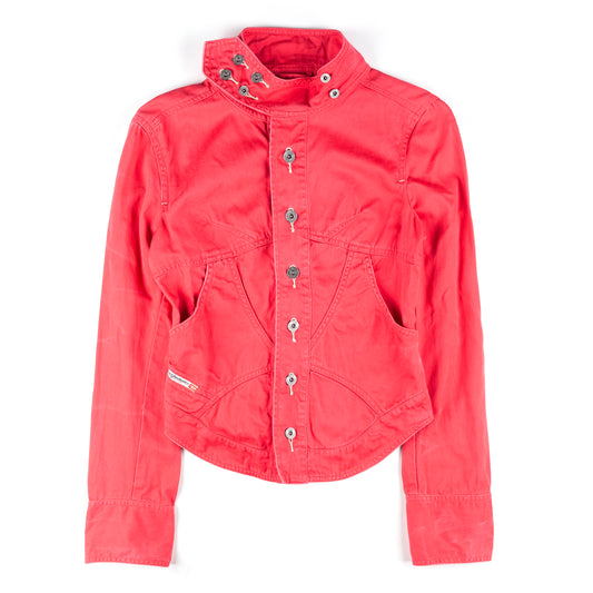Diesel Vintage Back Corset Red Jacket (L)