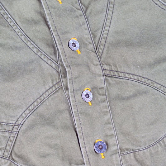 Diesel Vintage Back Corset Olive Green Jacket (M)