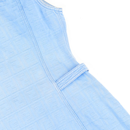 Fendi Zucca Vintage Baby Blue Monogram Dress (S)