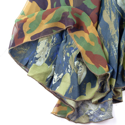 Diesel Camouflage Asymmetrical Vintage Dress (S)