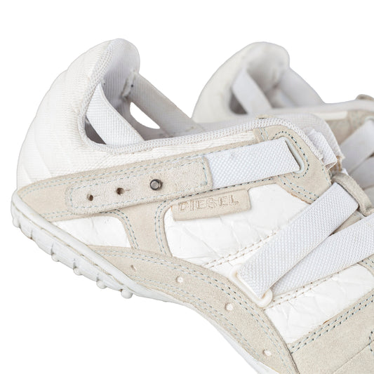 Diesel White/Beige Sneakers (43 EU)