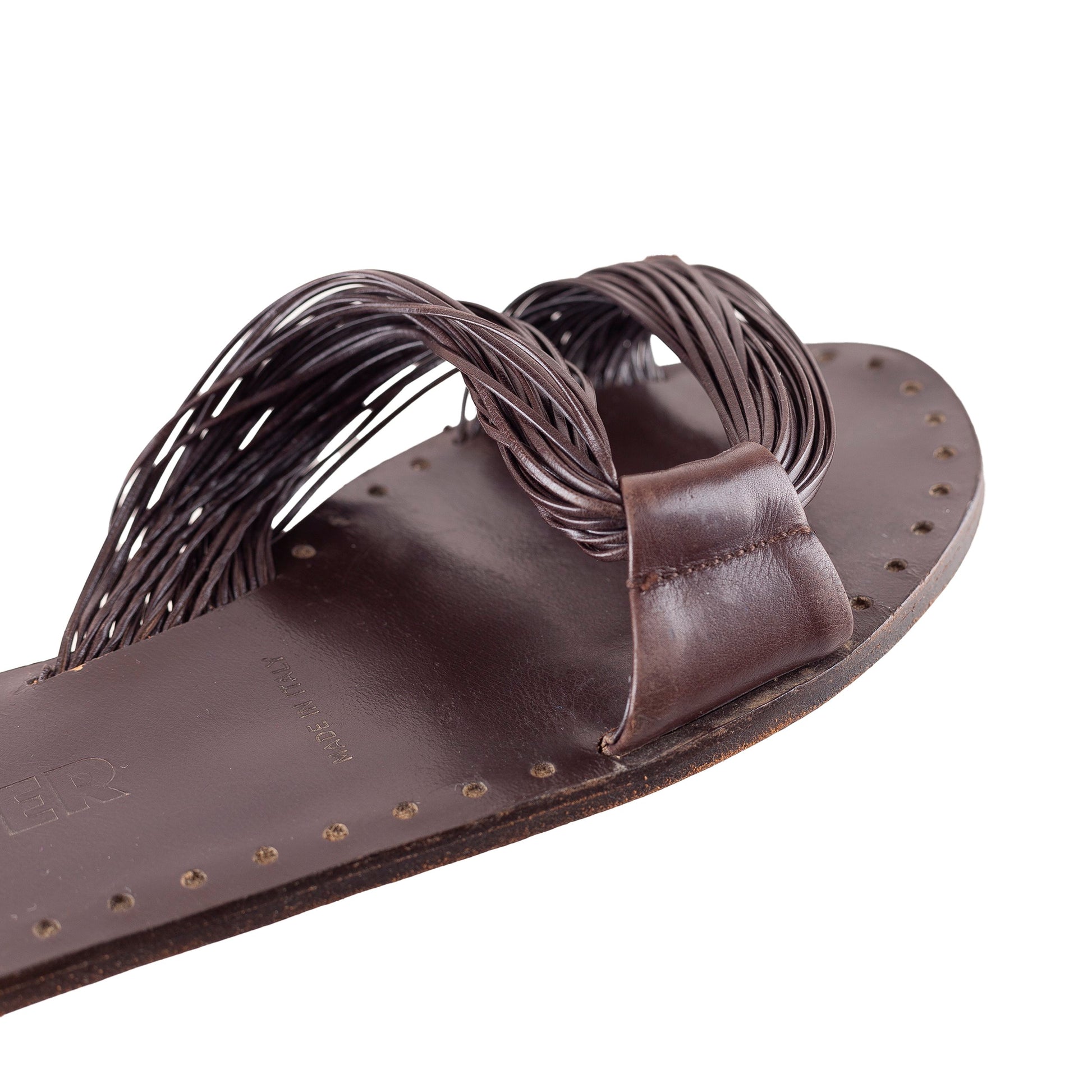 JIL SANDER Brown Flat Sandals (36 EU)