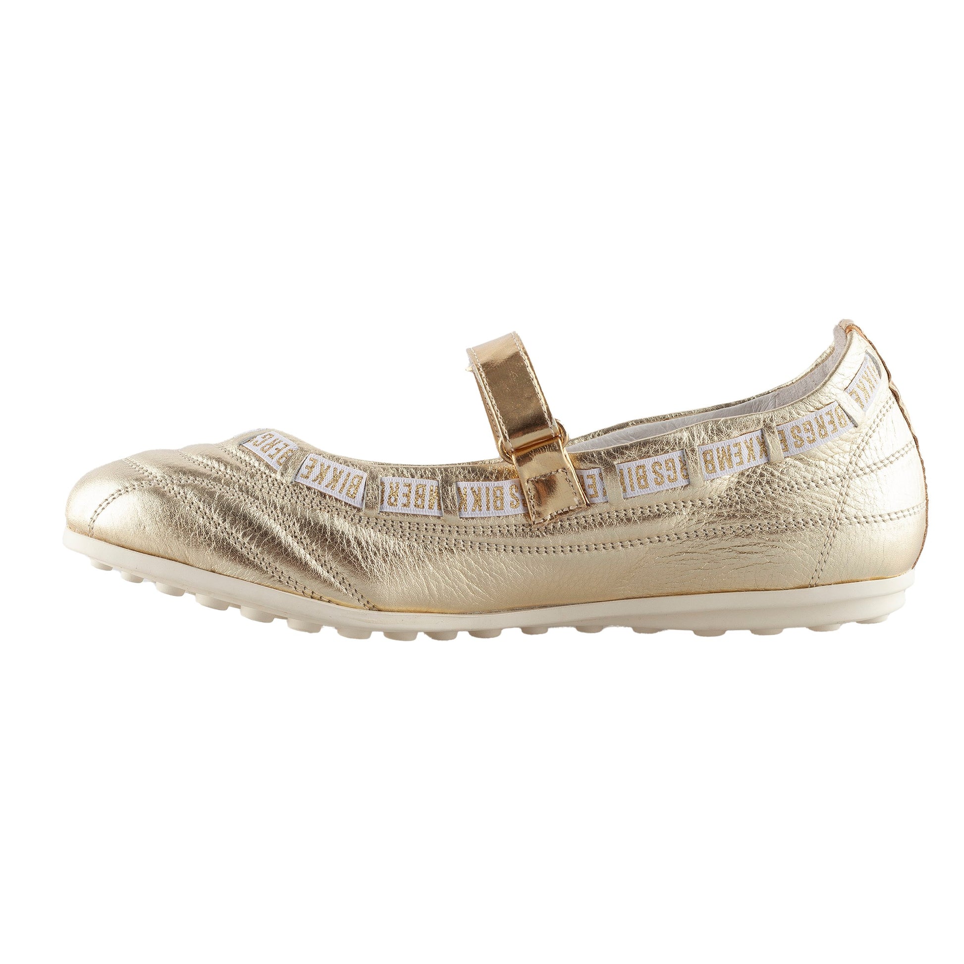 Dirk Bikkembergs Golden Ballet Flats (39 EU)