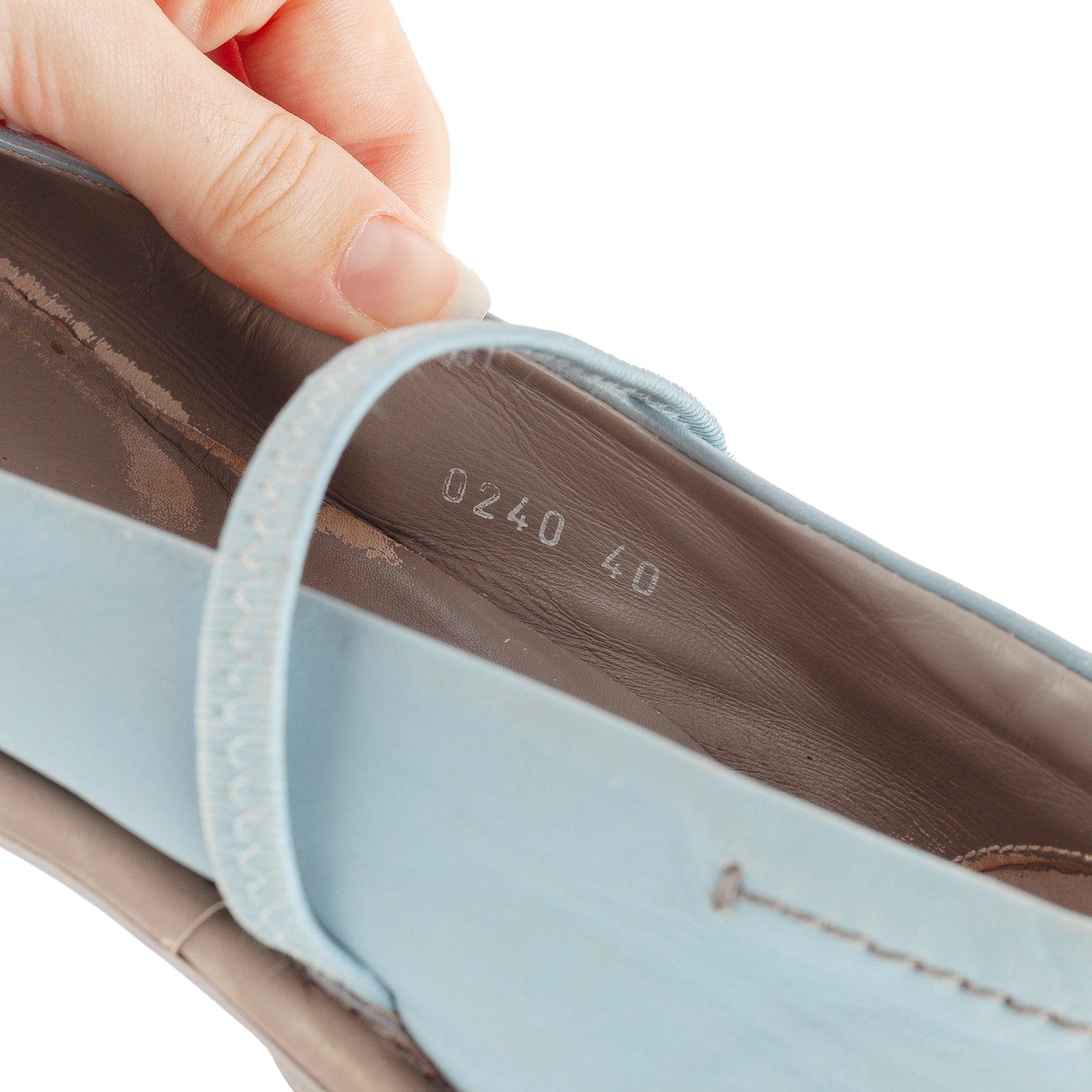 Prada Baby Blue Ballet Flats (40 EU)