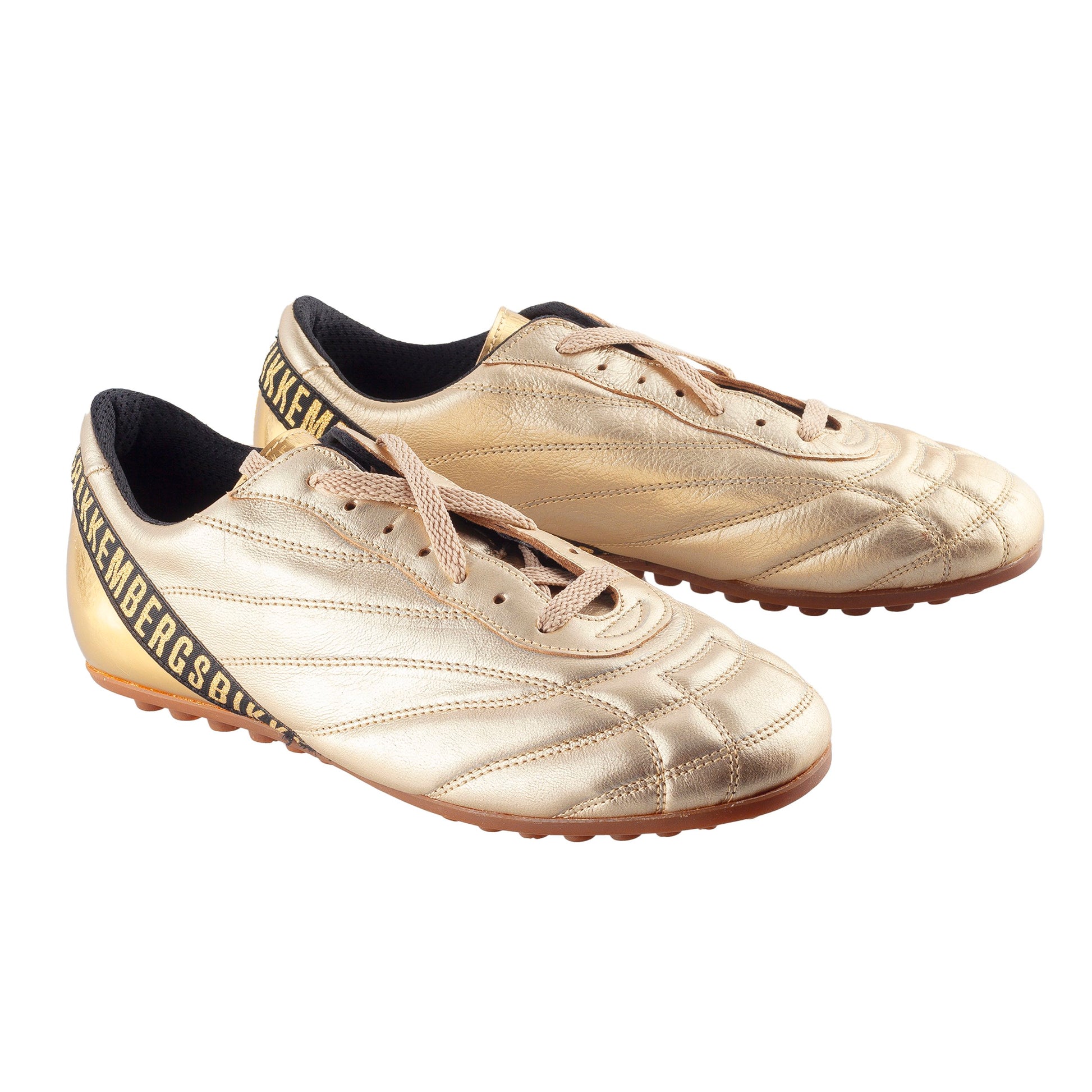 Dirk Bikkembergs Golden Football Sneakers (37 EU)