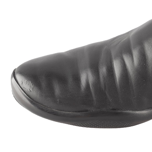 Prada Vintage Black Leather High Boots (39 EU)