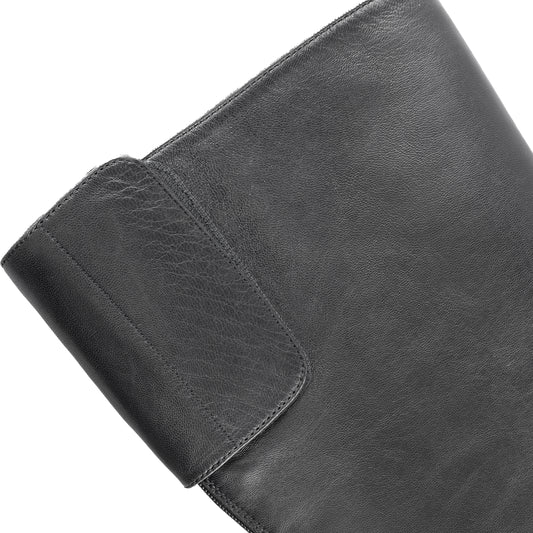 Prada Vintage Black Leather High Boots (39 EU)