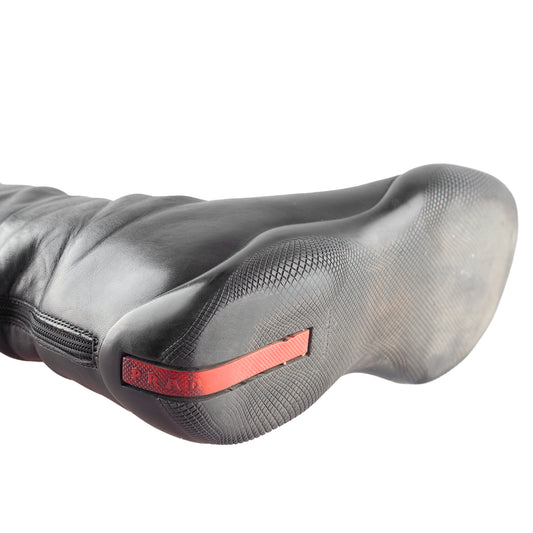 Prada Vintage Black Leather High Boots (39 EU)