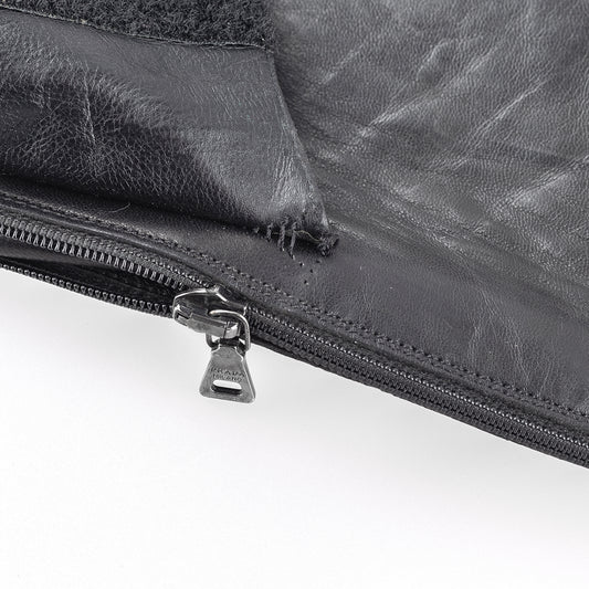 Prada Vintage Black Leather High Boots (39 EU)