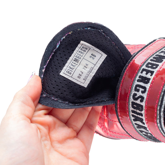 Dirk Bikkembergs Vintage Red Patent Leather Sneakers (36 EU)