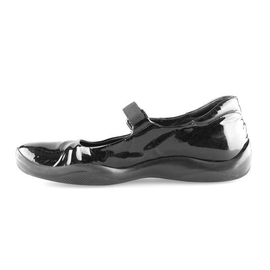 Prada Vintage Black Patent Leather Ballerinas (37 EU)