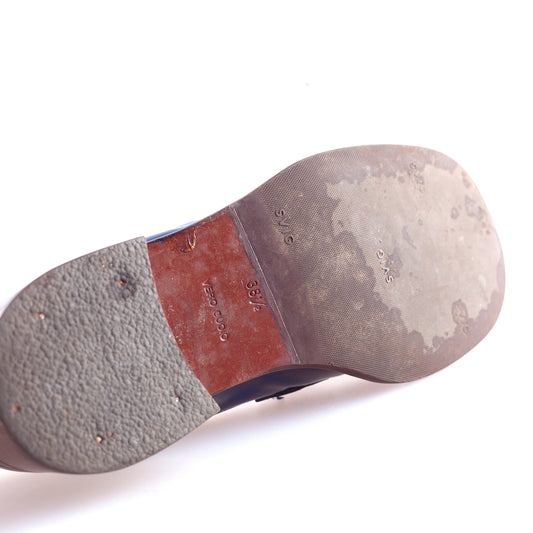 Prada Vintage Blue Leather Loafers (38,5 EU)