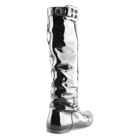 Miu Miu Black Patent Leather Vintage Buckle Boots (37 EU)