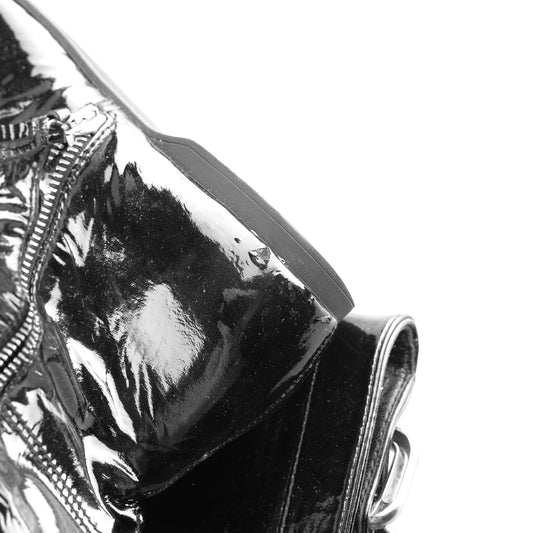 Miu Miu Black Patent Leather Vintage Buckle Boots (37 EU)