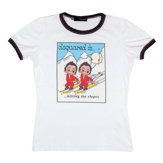 DSQUARED2 S/S 2005 “Hitting the Slopes” Ringer T-Shirt