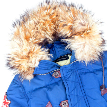 Dsquared2 Motherfluff Blue Puffer Jacket (S)