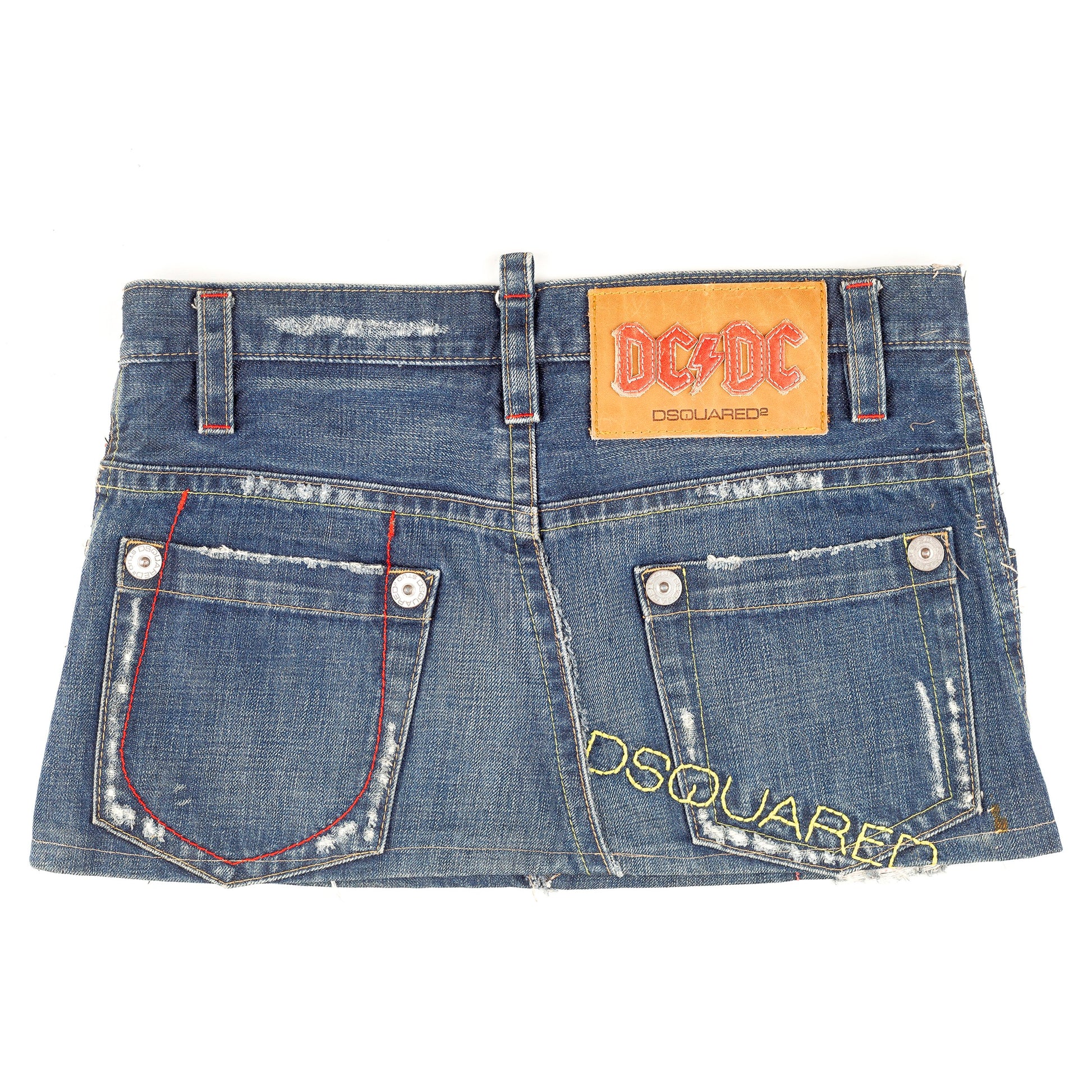 Dsquared2 Reworked Fucker Mini Denim Skirt (M)