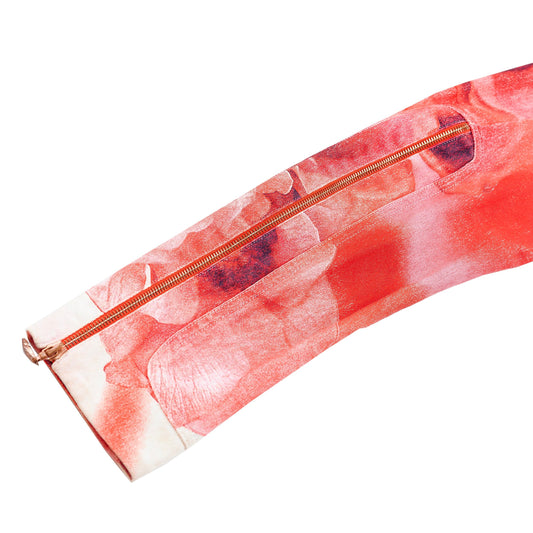 Roberto Cavalli S/S 2000 Pink/Red Roses Denim Jacket