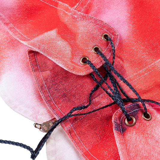 Roberto Cavalli S/S 2000 Pink/Red Roses Denim Jacket