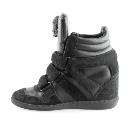 Philipp Plein Vintage Black Wedge Sneakers (37 IT/38 EU)